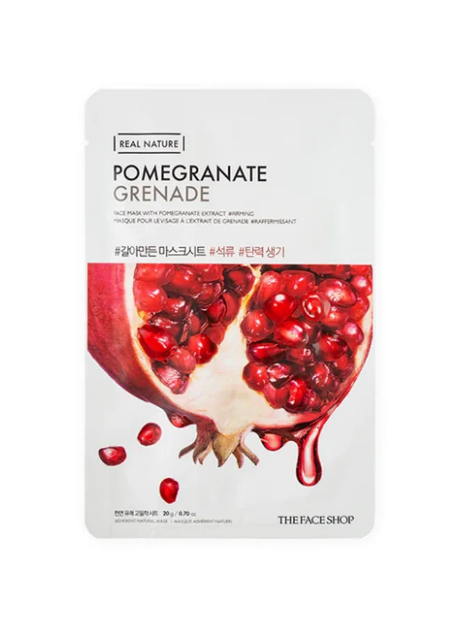 ذا فيس شوب Thefaceshop Real Nature Pomegranate Face Mask(Gz)